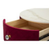 Comodino/toletta Con Puff Vellit Rosso cm ø 52x70 - ø 36x39