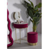 Comodino/toletta Con Puff Vellit Rosso cm ø 52x70 - ø 36x39