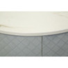 Comodino/toletta Con Puff Vellit Celeste cm ø 52x70 - ø 36x39