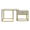 Tavoli Da Caffe' Beauty Coppia cm 70x70x48-50x50x43,5