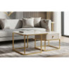 Tavoli Da Caffe' Beauty Coppia cm 70x70x48-50x50x43,5