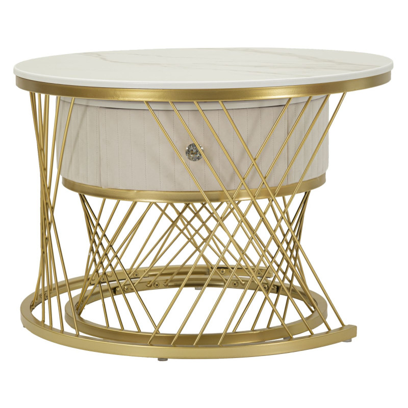 Tavoli Da Caffe' Votix Coppia cm ø 70x48-50x43,5