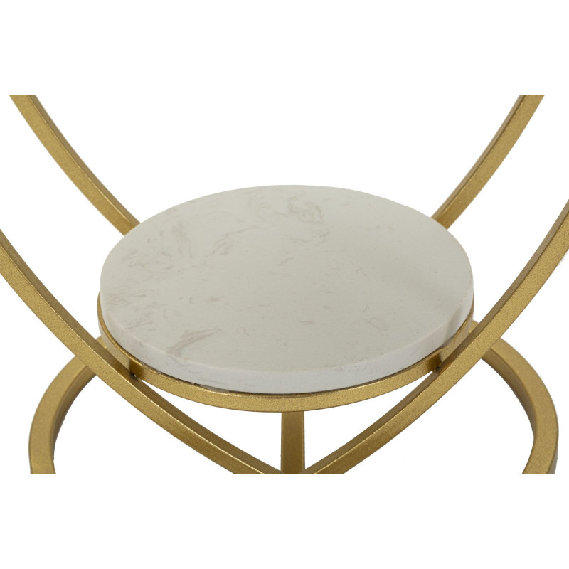 Tavolinetto Heart Oro cm ø 40x45,5