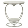 Tavolinetto Heart Argento cm ø 40x45,5