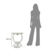 Tavolinetto Heart Argento cm ø 40x45,5