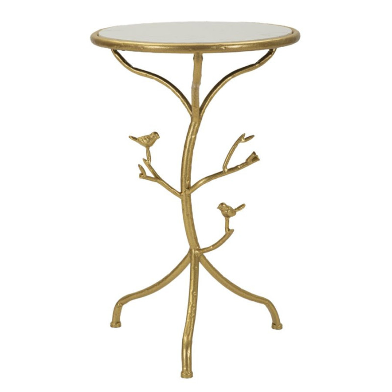 Tavolinetto Birds Marble cm ø 38x60