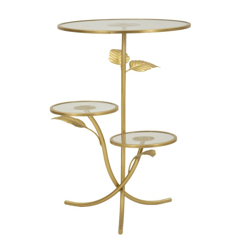 Tavolinetto 3 Ripiani Leaf cm ø 54x69,5