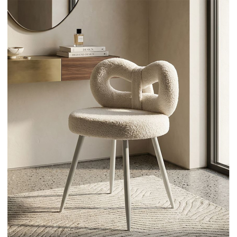 Sedia Mini Ilary Bianca cm ø 40x67 (altezza Seduta cm 46)