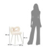 Sedia Mini Ilary Bianca cm ø 40x67 (altezza Seduta cm 46)