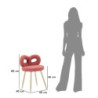 Sedia Mini Ilary Rosa cm ø 40x67 (altezza Seduta cm 46)
