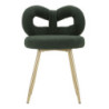 Sedia Mini Ilary Verde cm ø 40x67 (altezza Seduta cm 46)