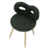Sedia Mini Ilary Verde cm ø 40x67 (altezza Seduta cm 46)
