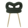 Sedia Mini Ilary Verde cm ø 40x67 (altezza Seduta cm 46)