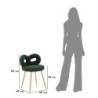 Sedia Mini Ilary Verde cm ø 40x67 (altezza Seduta cm 46)