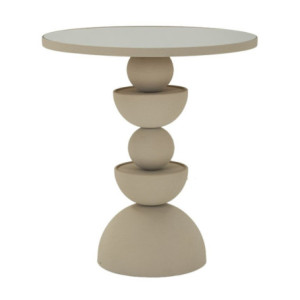 Tavolinetto Dune Con Specchio cm ø 45x49,5