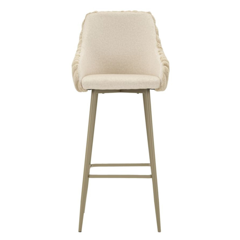 Sgabello Bar Alaska -a- Crema Set 2 Pz cm 52x46x111 (altezza Seduta cm 78)