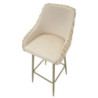 Sgabello Bar Alaska -a- Crema Set 2 Pz cm 52x46x111 (altezza Seduta cm 78)
