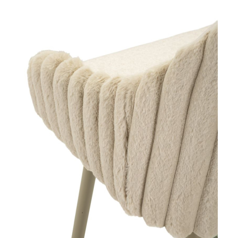 Sgabello Bar Alaska -a- Crema Set 2 Pz cm 52x46x111 (altezza Seduta cm 78)