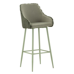 Sgabello Bar Alaska -a- Verde Set 2 Pz cm 52x46x111 (altezza Seduta cm 78)