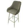 Sgabello Bar Alaska -a- Verde Set 2 Pz cm 52x46x111 (altezza Seduta cm 78)
