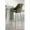 Sgabello Bar Alaska -a- Verde Set 2 Pz cm 52x46x111 (altezza Seduta cm 78)
