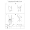 Sgabello Bar Alaska -a- Verde Set 2 Pz cm 52x46x111 (altezza Seduta cm 78)