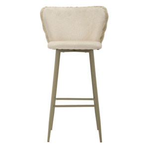 Zoom Sgabello Bar Alaska -b- Crema Set 2 Pz cm 55x58x106 (altezza Seduta cm 77)