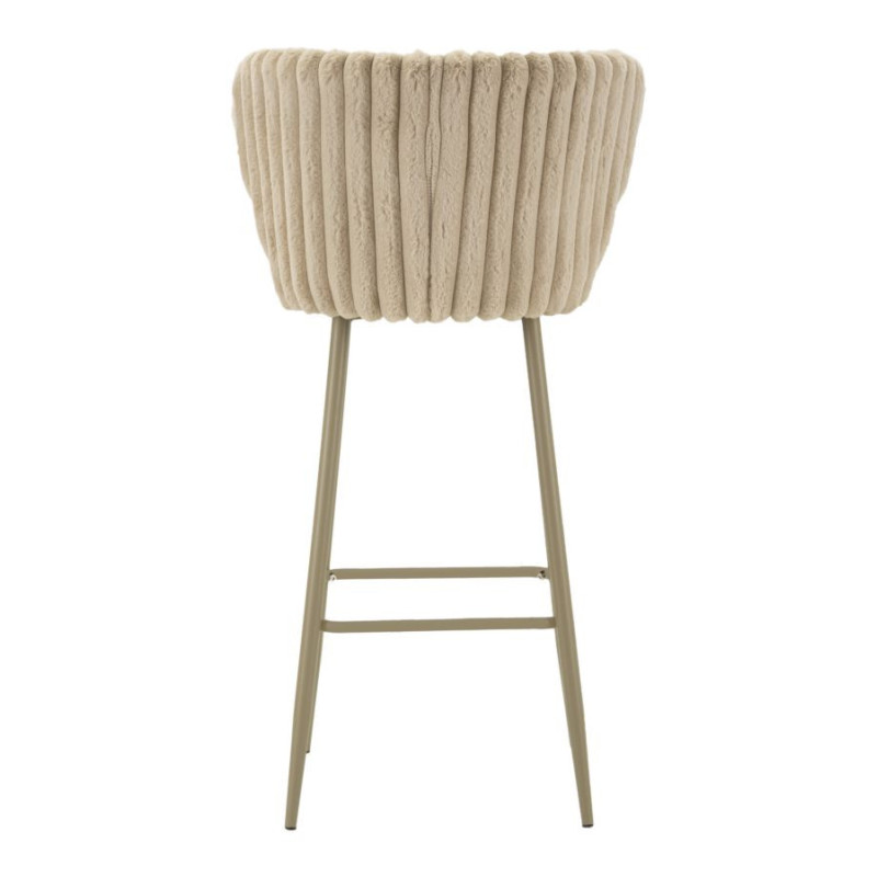 Sgabello Bar Alaska -b- Crema Set 2 Pz cm 55x58x106 (altezza Seduta cm 77)