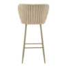 Sgabello Bar Alaska -b- Crema Set 2 Pz cm 55x58x106 (altezza Seduta cm 77)