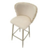 Sgabello Bar Alaska -b- Crema Set 2 Pz cm 55x58x106 (altezza Seduta cm 77)