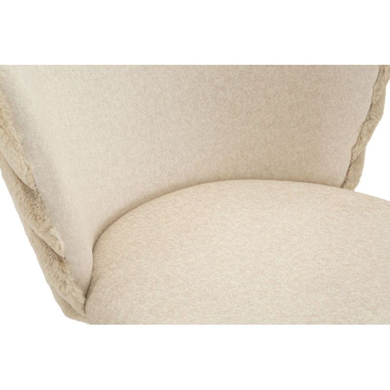 Sgabello Bar Alaska -b- Crema Set 2 Pz cm 55x58x106 (altezza Seduta cm 77)