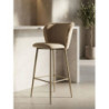 Sgabello Bar Alaska -b- Crema Set 2 Pz cm 55x58x106 (altezza Seduta cm 77)