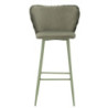 Sgabello Bar Alaska -b- Verde Set 2 Pz cm 55x58x106 (altezza Seduta cm 77)