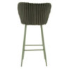 Sgabello Bar Alaska -b- Verde Set 2 Pz cm 55x58x106 (altezza Seduta cm 77)