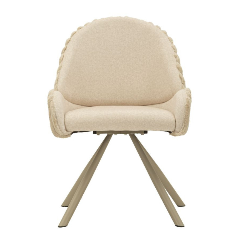 Sedia Stoccolma -a-crema Set 2 Pz cm 58x53x85