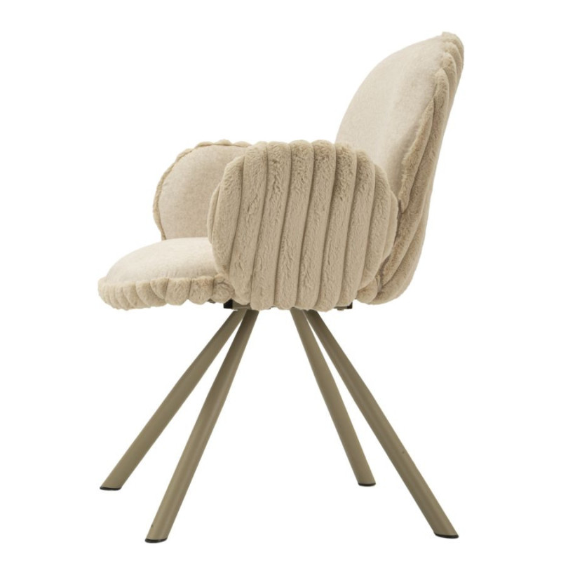 Sedia Stoccolma -b-crema Set 2 Pz cm 64x68x83 (altezza Seduta cm 45)