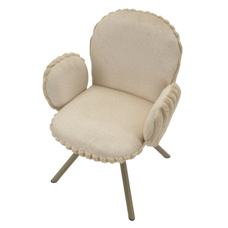Sedia Stoccolma -b-crema Set 2 Pz cm 64x68x83 (altezza Seduta cm 45)
