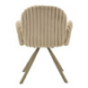 Sedia Stoccolma -b-crema Set 2 Pz cm 64x68x83 (altezza Seduta cm 45)