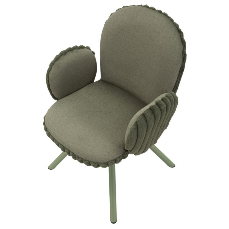 Sedia Stoccolma -b- Verde Set 2 Pz cm 64x68x83 (altezza Seduta cm 45)