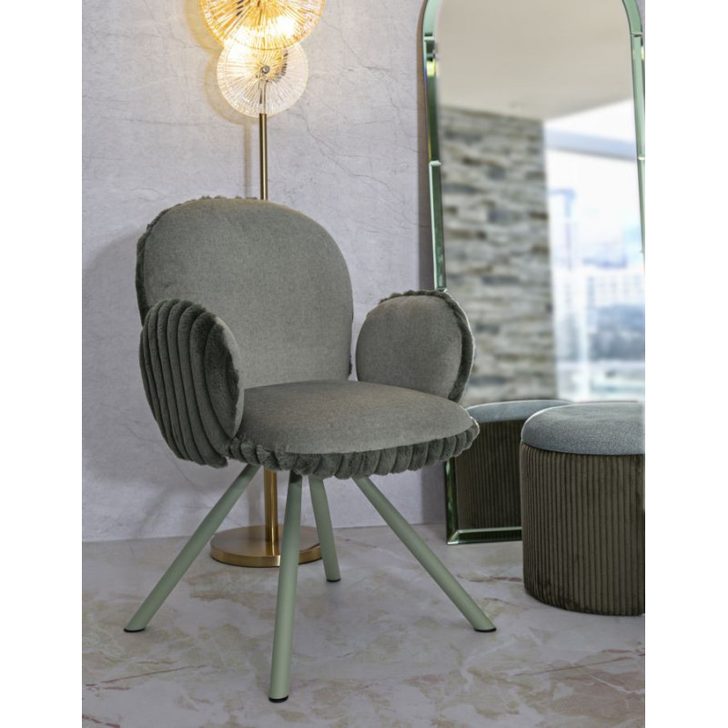 Sedia Stoccolma -b- Verde Set 2 Pz cm 64x68x83 (altezza Seduta cm 45)
