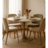 Tavolo Da Pranzo Stoccolma Crema cm ø 120x76