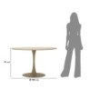 Tavolo Da Pranzo Stoccolma Crema cm ø 120x76