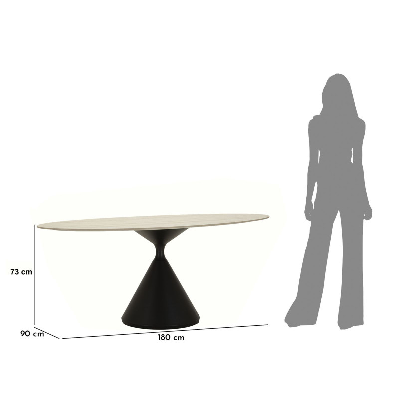 Tavolo Da Pranzo Space cm 180x90x73