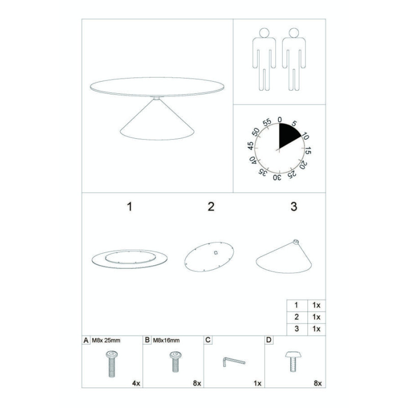 Tavolo Da Pranzo Space cm 180x90x73