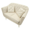 Divanetto Budapest Crema Con Cuscini cm 130x83x91