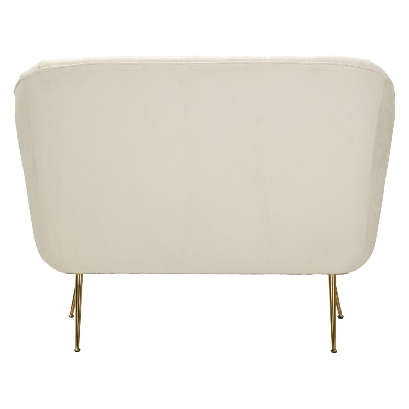 Divanetto Budapest Crema Con Cuscini cm 130x83x91