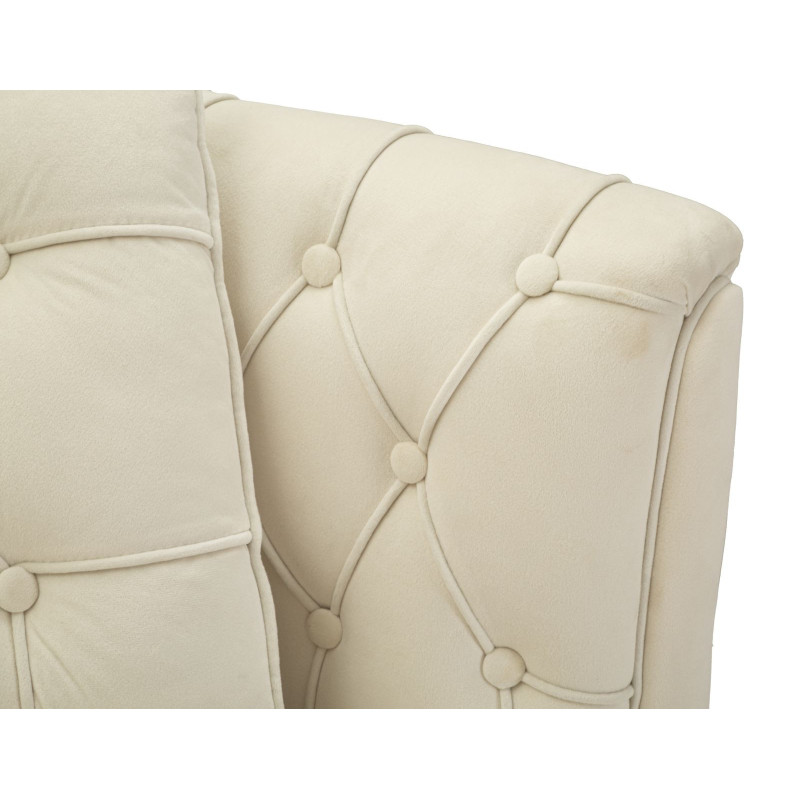 Divanetto Budapest Crema Con Cuscini cm 130x83x91