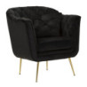 Poltrona Budapest Nera Con Cuscino cm 88x83x91