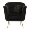 Poltrona Budapest Nera Con Cuscino cm 88x83x91