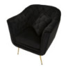 Poltrona Budapest Nera Con Cuscino cm 88x83x91